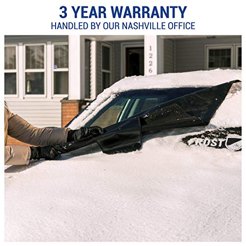FrostGuard Plus Winter Windshield + Mirror Covers - Weather Resistant - Security Panels and Wiper Blade Cover - Protects from Snow, Ice and Frost (Standard, Indigo) - Thumbnail 5