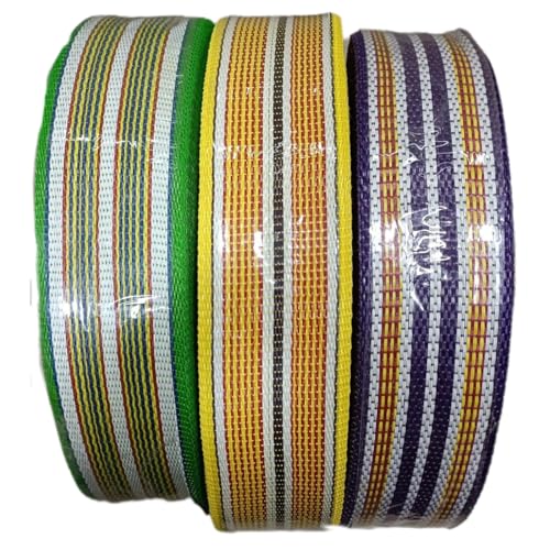 Image of ABB Ropes & Niwars 2 Inch X 50 Meters Plastic Niwars Webbing Roll for Folding Khat, Khatiya, Charpai Folding Bed,Chair, Baskets and Other Art Projects (Blue)