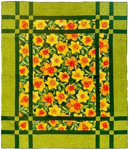 Handmade 100% Cotton Lap Quilt Throw Blanket – Soft and Lightweight Oversized Cover for Couch, Bed, or Travel. Oversized, Warm, Cozy - for Men-Women