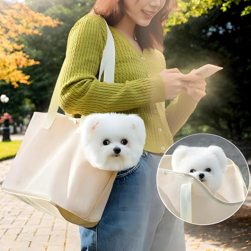 Bolsa de transporte para perros transpirable con correa de hombro ajustable 5