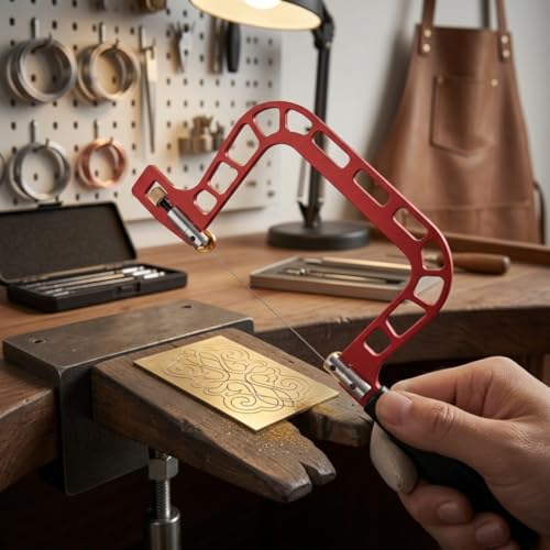 Scie à bijoux en U avec 144 lames pour coupe de métal et bois