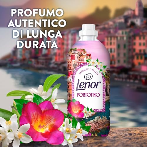 Lenor Ammorbidente Lavatrice Concentrato Essenze d’Italia,216 Lavaggi (27x8), Portofino, Note Di Fresia e Neroli, Profumo autentico di lunga durata - Immagine 1
