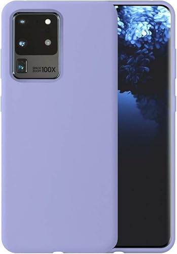 Funda de silicona líquida para Samsung Galaxy S20 Ultra 5G G988 6.9 pulgadas, protección de cuerpo completo, a prueba de golpes, goma de gel, funda