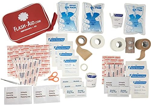 First Aid Kit for Youth Sports (Basic) - Includes Free Refill Pack - Youth Sports Performance + Aid Kit