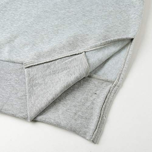 Novas Mulheres Solto Longo Moletom Com Capuz Vestido Sólidos Manga Comprida Bolsos Dividir Casual Ho