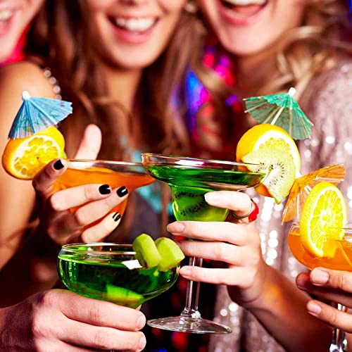 344 Pcs Set - 144 Drink Umbrellas And 200 Bamboo Knot Picks 6" - Appetizer Skewers, Cocktail Umbrellas For Drinks, Toothpicks For Appetizers, Tiki Drink Umbrellas, Cocktail Picks #TOP1