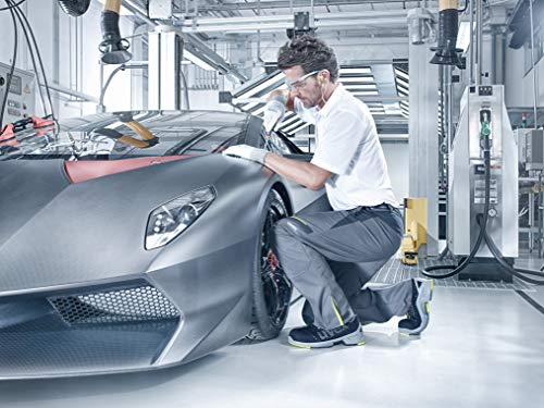 Foto von Uvex 1 gelochter Halbschuh, Sicherheitsschuhe S1 SRC, Arbeitsschuhe für Damen & Herren, Schwarz/Lime, Größe 43