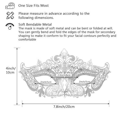 Image of Coddsmz Couples Venetian Masquerade Mask Set Luxury Style Princess Party Mask for Couples Women and Men Mardi Gras Masks
