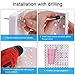 6 Pcs Pegboard Wall Organizer 10 Inches Small Pegboard Peg Board Wall Panel Kits Pegboard Accessories 2 Installation Methods No Harm to The Wall for Kitchen Bathroom Office Favors