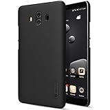 Huawei Mate 10 Case,Nillkin [With Screen Protector] Frosted Shield Anti fingerprints Hard PC Case Back Cover for huawei mate10-Retail Package (Black)