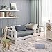 Produktbild CADANI Nik Kinderbett 120x200 cm mit 2 Schubladen  Juniorbett & Jugendbett mit abnehmbarem Rausfallschutz, bis 200 kg belastbar, extra stabiles Einzelbett inkl. Roll-Lattenrost