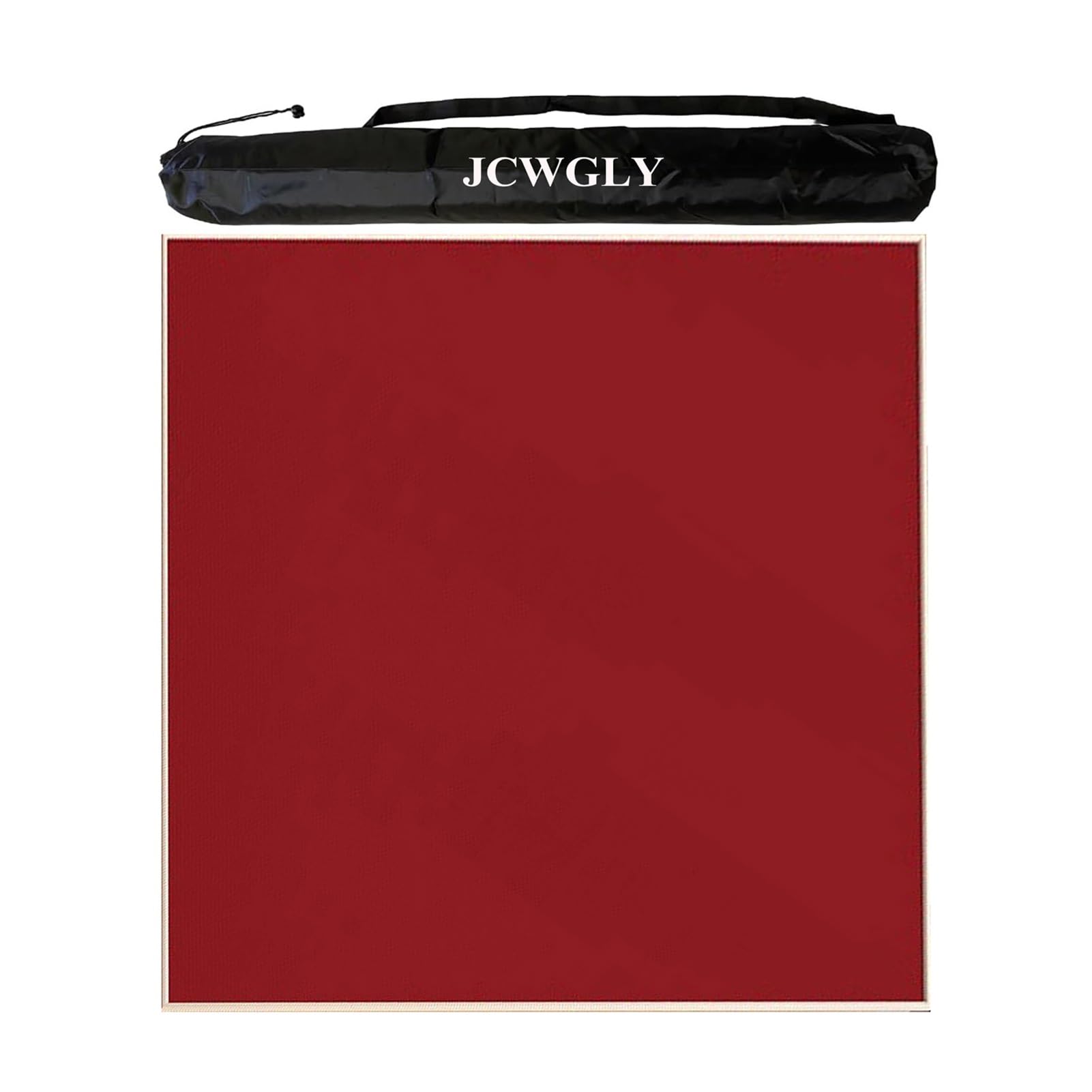 Mata Mahjong Na Stoły, Mata Do Gier Z Redukcją Hałasu Na Imprezie Rodzinnej Z Antypoślizgowym Podkładem, Do Pokera, Gier Karcianych, Planszowych I Płytek(Red,120x120cm/47.24x47.24in)