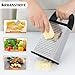 Urbanstrive Cheese Grater With Container Box Grater Stainless Steel Graters for Kitchen Cheese Shredder Parmesan Shredder Kitchen Gadgets Kitchen Tools Kitchen Gifts for Chef Dishwasher Safe Zester