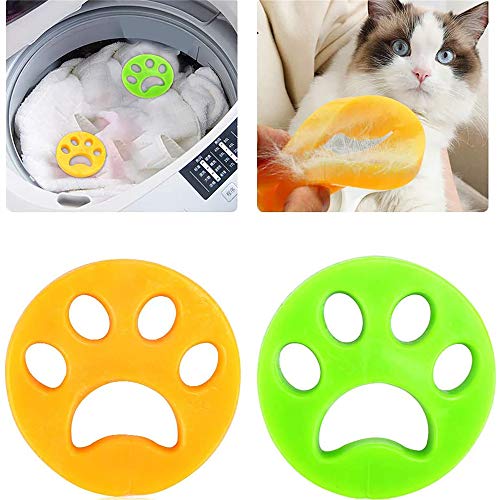 Sweenaly Pet Hair Remover Homeuse Cleaning Remover Ball Reusable Floating Ball, 2 pcs