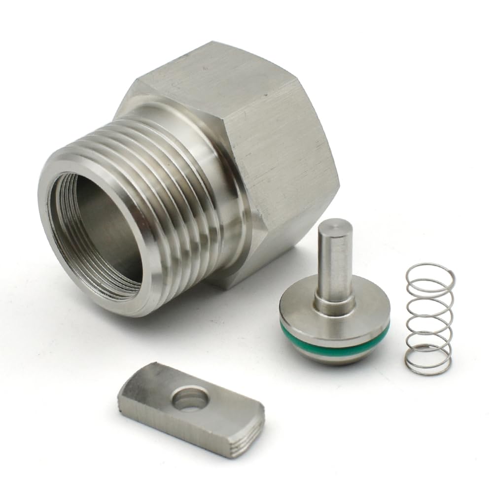 1/4 "3/8" 1/2 "3/4" 1" Thread Hexagonal Vertical One-way Check Valve 304 Stainless Steel BIANMTSW(Female to Female,1")