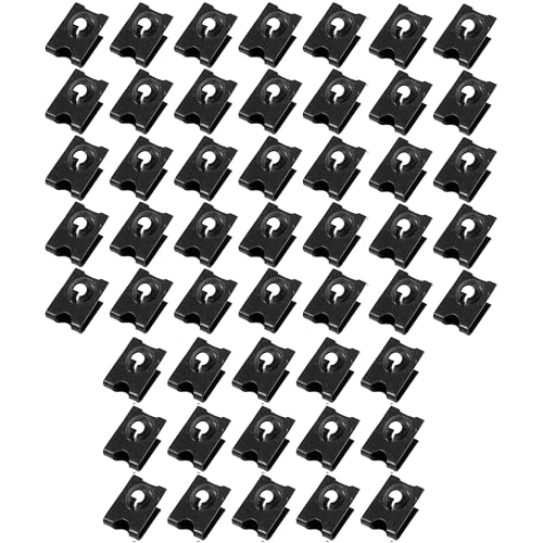 APDTY 811626 Clip Nut - J-Style - No. 8 X 3/8 In., Panel Range .030 In - .060 In