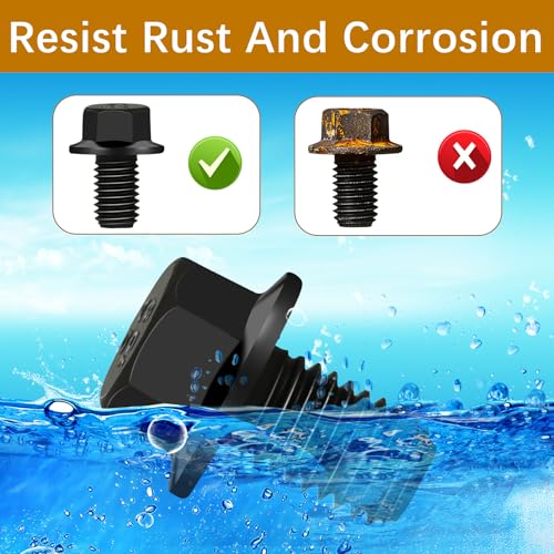 image for Qwtqwt 6 Pcs 2307304 Torque Converter Bolts Fits for GM 4L60E 4L65E 4L