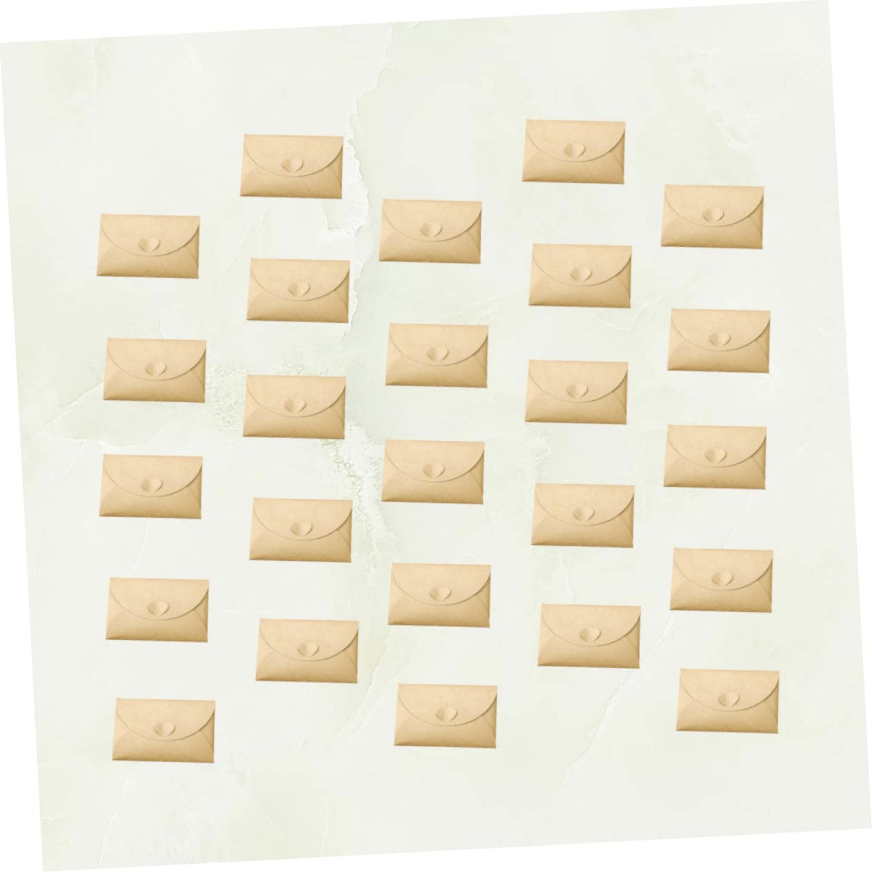 Lurrose 100 Piezas Sobres De Papel Kraft Sobre De Sobres De Negocios Sobres Kraft Marrones Decoración Del Corazón Titular De Cierre De Corazón Rellenos De Medias Titulares De