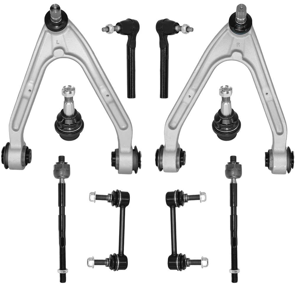 Wishbone Track Control Arm 10pcs Front Upper Lower Control Arm For Hummer For H3 For H3t 2006 2007-2010 Sway Bar Link Tie Rod Suspension Kit