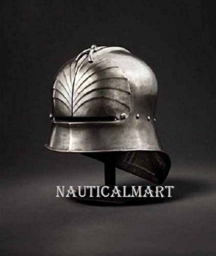 NauticalMart Medieval German Sallet Helmet - Gothic Close Helmet Reenactment Costume