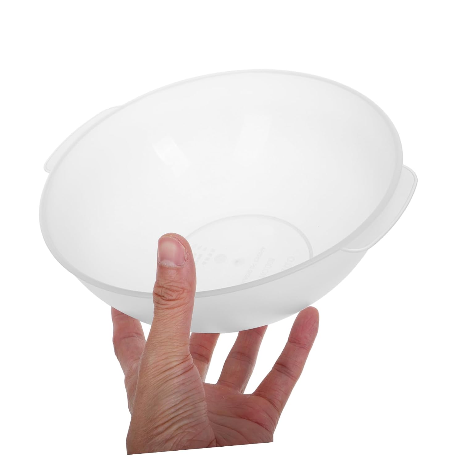 21cm Plastic Wash Basin with Handle, round Multifunctional Facial Hand Tub