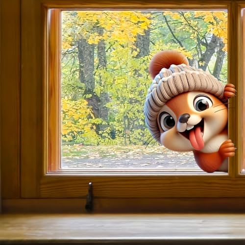 Vinilos adhesivos Achang Ardilla para pared infantil miniatura 6