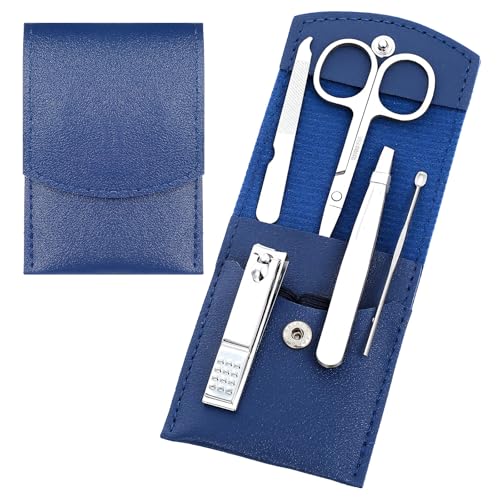 7 Pcs Travel Manicure Set, Nail Grooming Kit Women Manicure Set Professional With Beauty Scissors Tweezers with Luxurious Portable Case