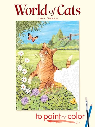 World of Cats to Paint or Color (Dover Animal Coloring Books)