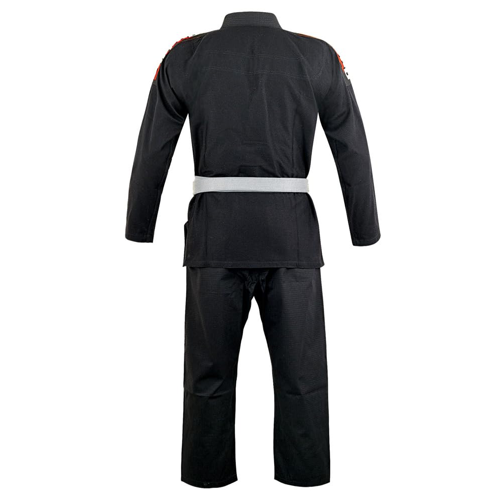 Buddha Fight Wear -Kimono Premium Infinity Brazylijskie Jiu Jitsu/BJJ Gi z białym paskiem, unisex dla dorosłych