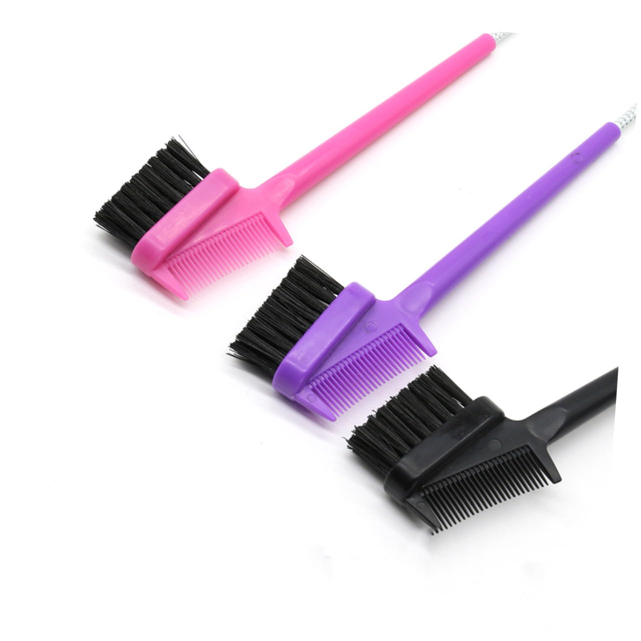 Didiseaon 18 Piezas Cepillo Portátil Pantalla De Papel De Arroz Accesorios Para El Cabello De Cepillar Cepillo Separador De Pestañas Peine Para Cejas Sombra Doble Cara Peine De Cejas