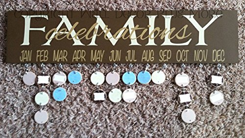Family Celebrations Vinyl Decals Sticker, Great For A Diy Board, Beige/Tan, 21X5-Inch #TOP1
