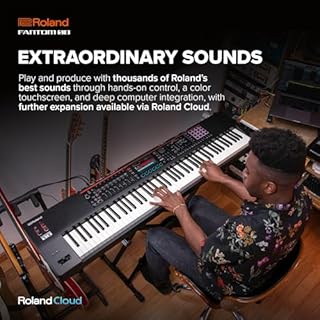 Roland FANTOM-08 WEIGHTED-ACTION SYNTHESIZER KEYBOARD – 88-Note Weighted Keyboard | Thousands of Roland Electronic & Acoustic Sounds | ZEN-Core and SuperNATURAL Technologies