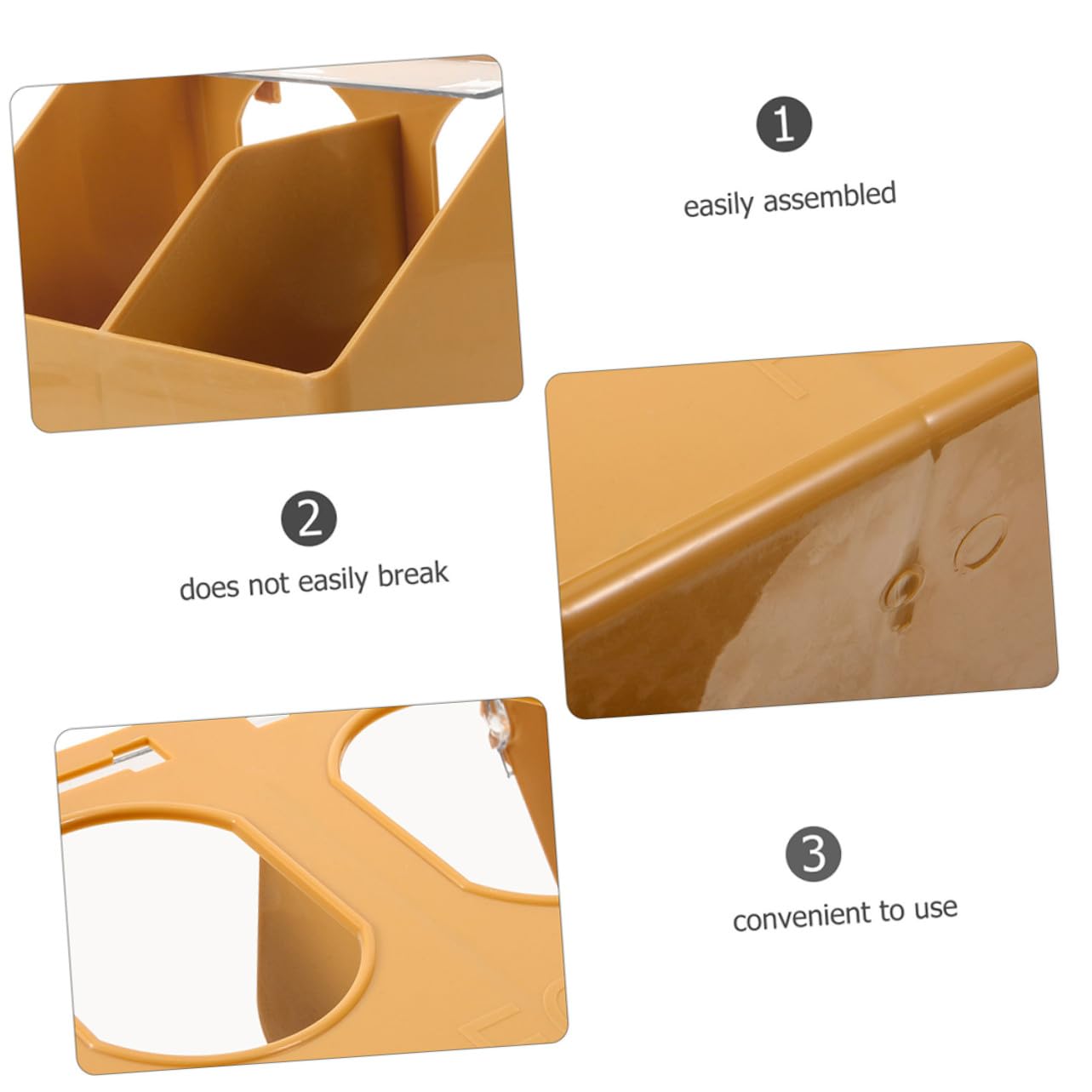BESPORTBLE 3 pièces Mangeoire Suspendue pour Petits Oiseaux Distributeur Multi-Compartiments Plastique pour Cage Capacité pour Perroquets et Tourterelles