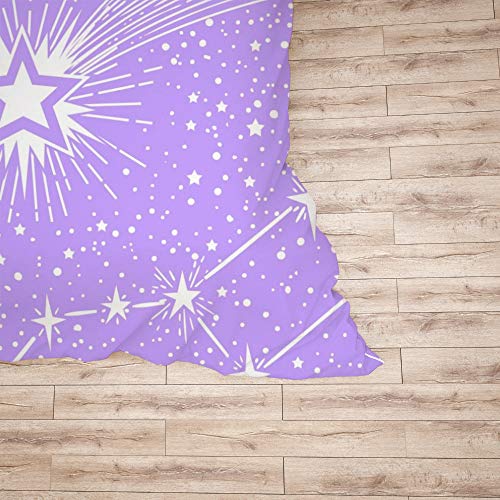 Parure de lit housse de couette polyester durable et taie violette - 6
