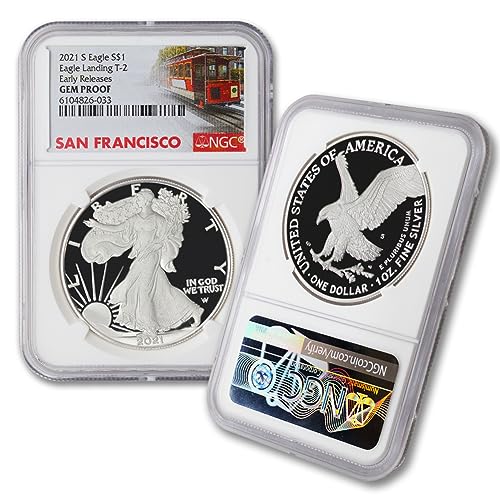 2021 S 1 oz Proof American Silver Eagle Coin Gem Proof (Eagle...