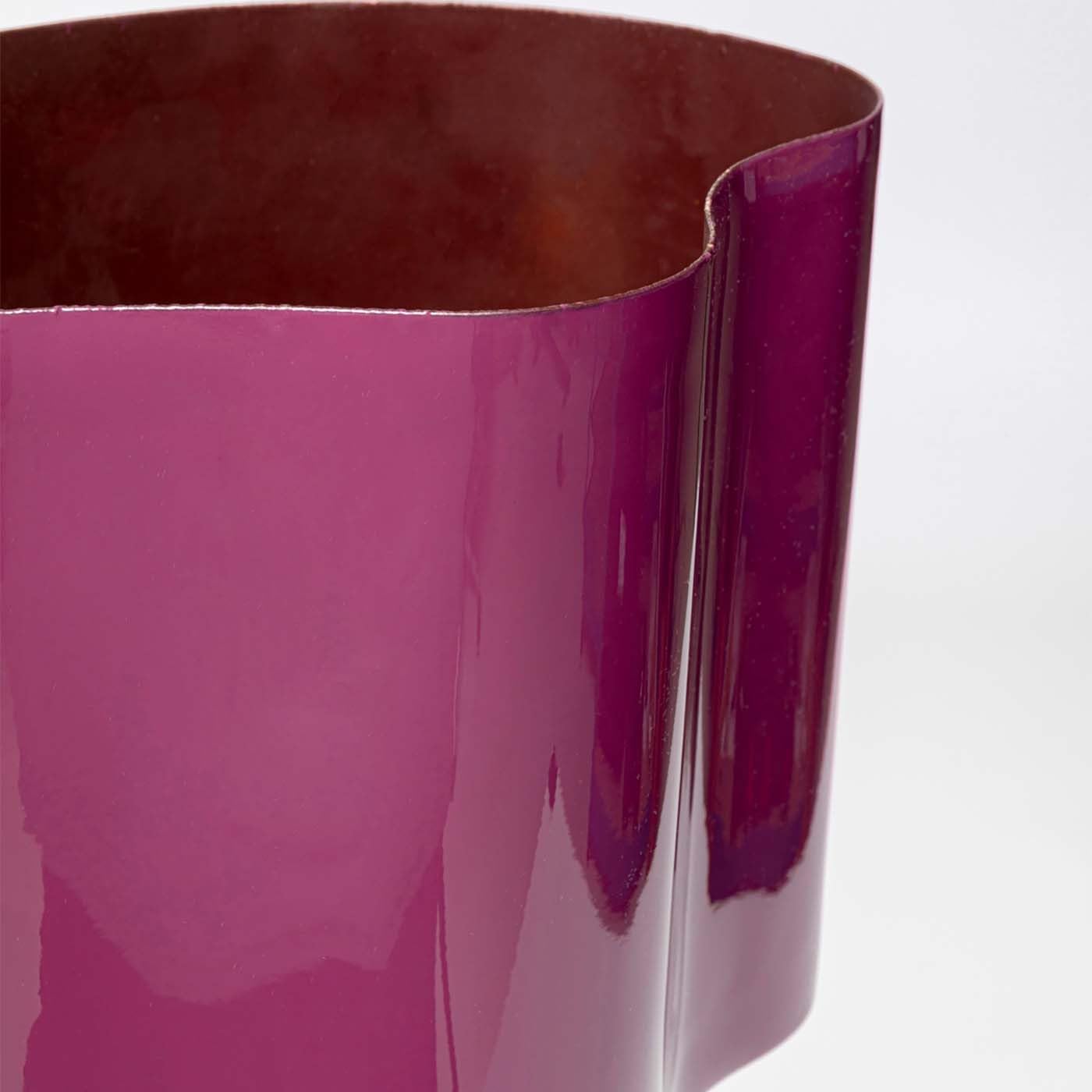 Kare Design Tischlampe Cloudy Oval Pflaume, 49cm Höhe, Violett, Lila, Edelstahl, Moderne Tischleuchte, Büro, Wohnzimmer, keine Leuchtmittel inklusive, 49x30x17 cm (HxBxT)