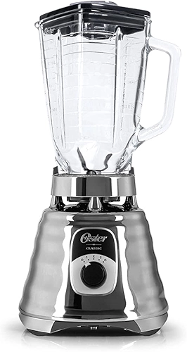 Liquidificador Oster New Osterizer Clássico, 1,25L, 110V, Chrome, 1000W, BLST4655