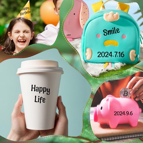 2460 peças de adesivos de letras 1,27 cm preto alfabeto adesivos vinil 15 folhas número e alfabetos