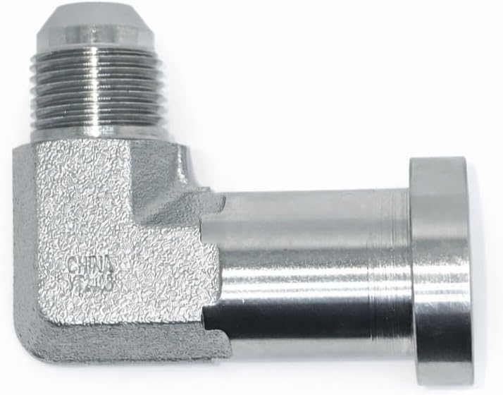 AF 690-20-20 - #20 Male JIC (1-5/8''-12 Threads) X #20 Code 62 Flange (2.125'' Diameter X .405'' Thick) 90 Elbow