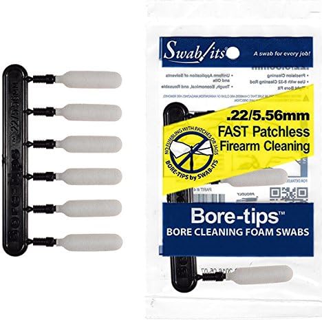 Swab-its® (12 bolsas) Limpieza de pistola .22cal/.223cal/0.219 in - Fabricado en los Estados Unidos