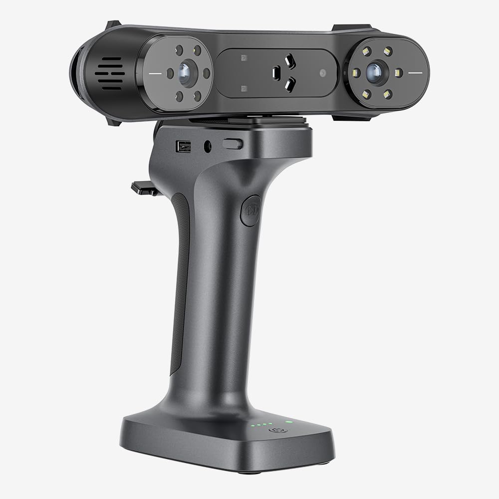 Creality RaptorX - Scanner 3D per stampante 3D con tecnologia ibrida wireless blu e NIR, 34+7 linee laser blu, precisione 0,02 mm, supporta oggetti da 5 a 4000 mm