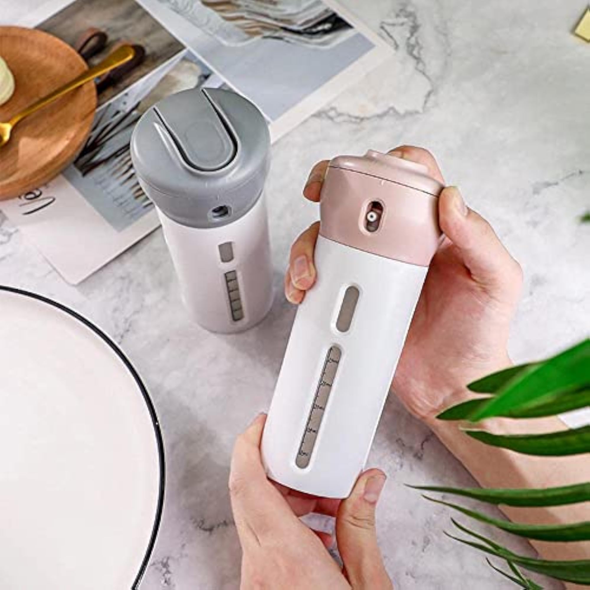 4-in-1 Travel Bottle Leak-Proof & Space-Saving Solution