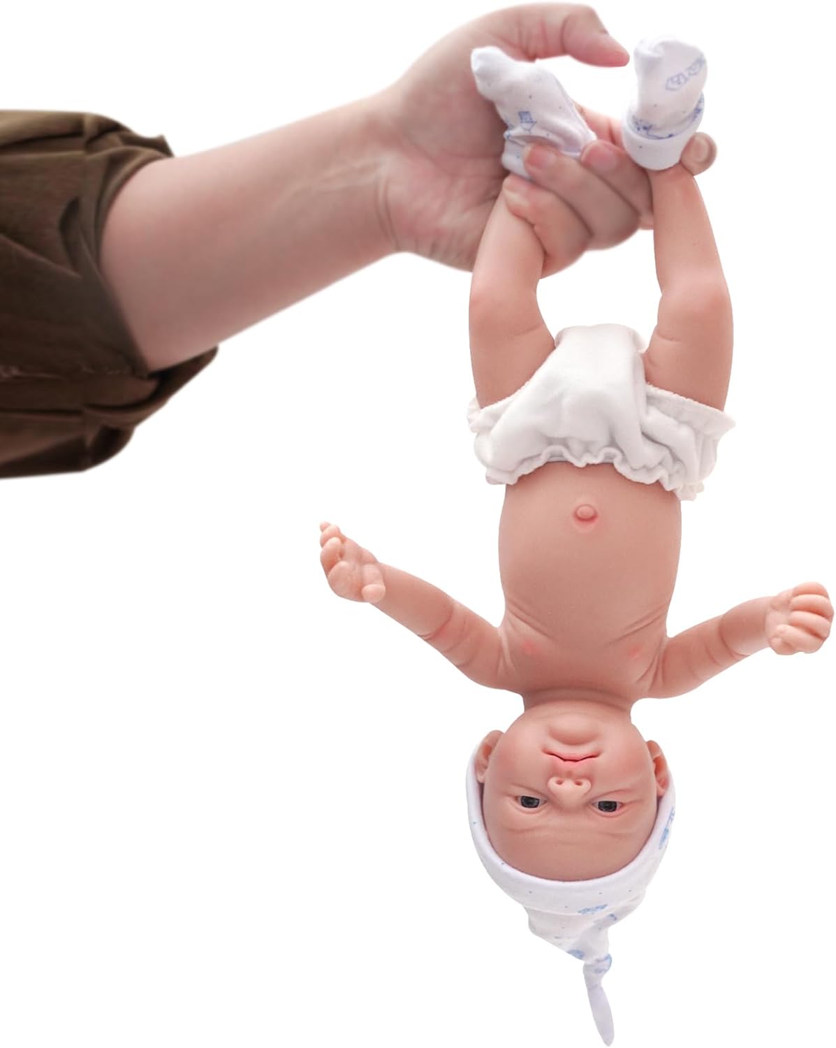 MYREBABY 12" Micro Preemie Full Body Silicone Baby Doll Boy John Lifelike Reborn Doll Surprice Children Anti-Stress