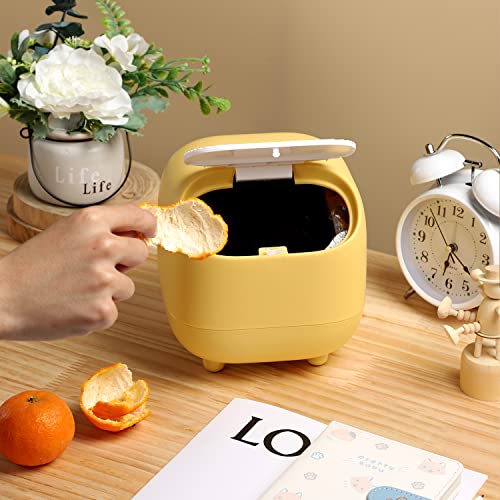 Image of Trash Bag for Trash Can Mini Trash Bin for Desk, Portable Pop Up Trash Can for Camping SUV, Drive Auto with Locking Lid Press, 10 rolls /200 count