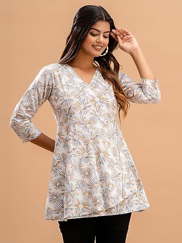Image of feranoid Women Cotton Angrakha Kurti