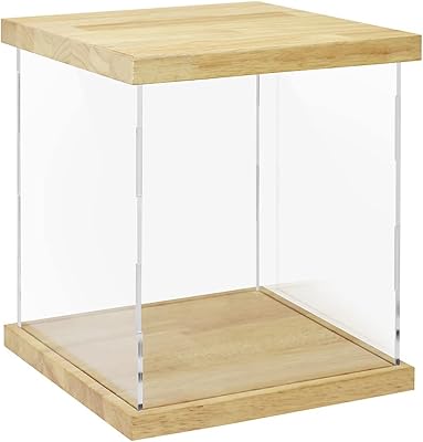 BenchPro Clear Acrylic Display Case for Trophy, Collectibles, Assemble Cube Display Box Stand Dust Proof Protection Showcase for Action Figures Toys.