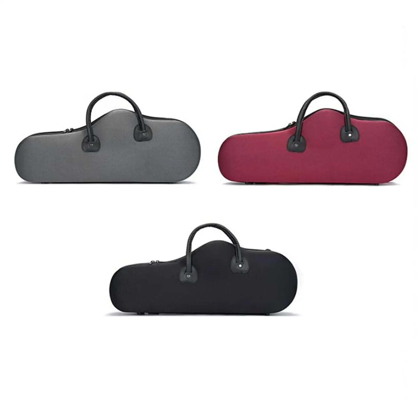 Estuche para saxofón Estuche for saxofón alto, bolsa de almacenamiento for, asa transporte, resistente a golpes, con doble cremallera, for llevar en conciertos y actuaciones(Black)