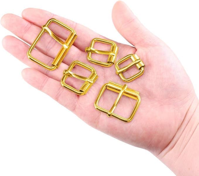 Swpeet 50Pcs 5 Sizes 1/2" 3/4" 1" 5/4" 5/8" Multi-purpose Metal Roller Buckle Ring Assortment Kit for Hardware Belt Bags Ring - Image 4