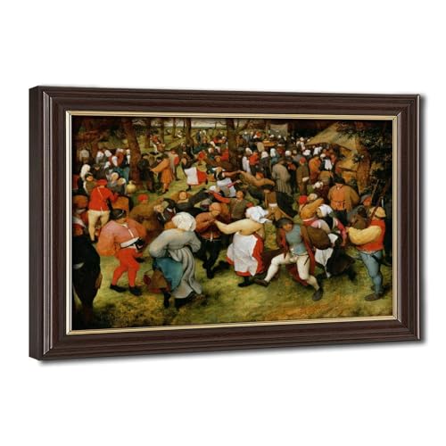 Tableau The Wedding Dance par Pieter Bruegel l'Ancien - Impression sur Toile 20x30 cm