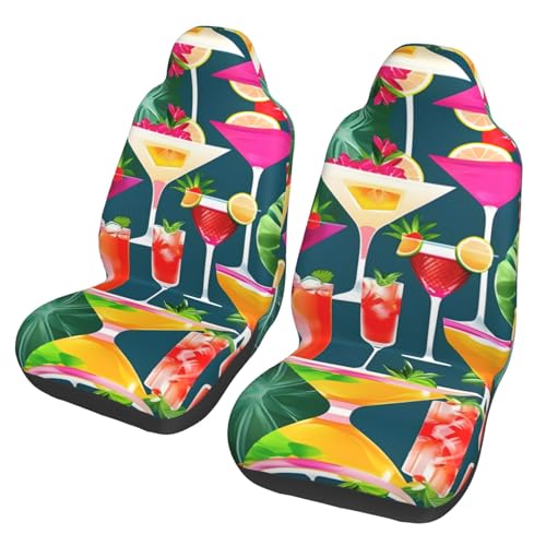Housses de siège avant motif tropical pour rafraîchir l'habitacle de votre voiture